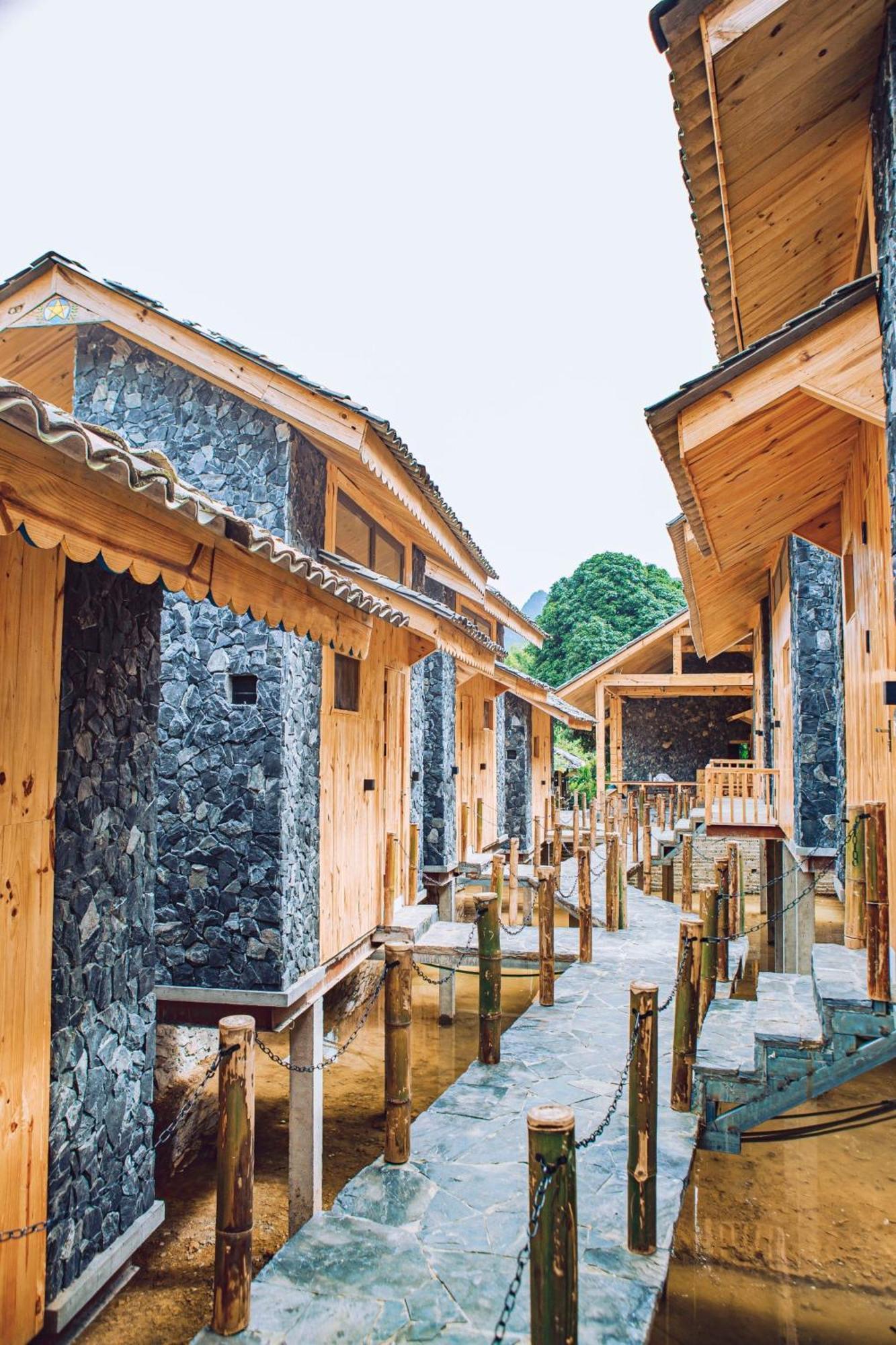Chien'S Lodge Du Gia Làng Cac エクステリア 写真
